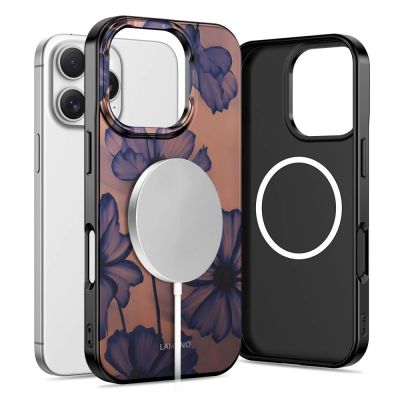 2. Tech-Protect Lamano MagSafe case for iPhone 16 Pro Max - brown-purple