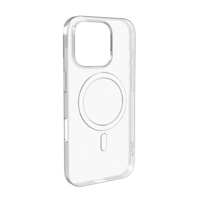 4. Puro 03 Mag MagSafe Silicone Case for iPhone 16 Pro Max - Transparent