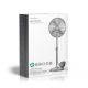 5. Nedis 50W chrome pedestal fan