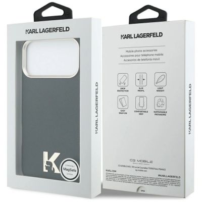 8. Karl Lagerfeld Karl Head Logo MagSafe Case for iPhone 17 Pro Max - Black