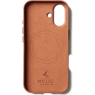 2. Mujjo Tan Leather iPhone 17 Case