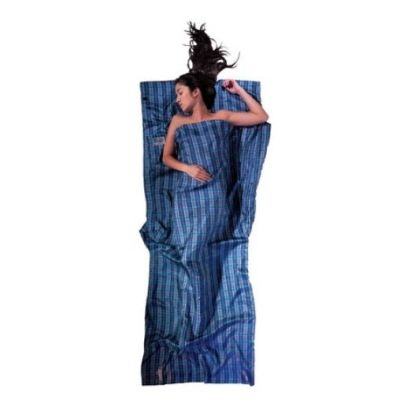 Cocoon TravelSheet Silk sleeping bag liner, checked silk