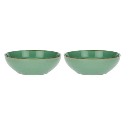 Set of 2 Concerto Verde Acqua Salad Bowls - Mint, 26 cm