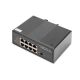 7. Industrial switch 7-port Gigabit PoE+ with 1x PD, IEEE802.3af/at, DIN rail, extended temperature range.