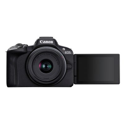 15. Canon EOS R50, Black + RF-S 18-45mm F4.5-6.3 IS STM Kit Mirrorless camera 24.2 MP CMOS 6000 x 4000 px Black