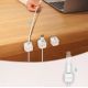 8. Joyroom JR-ZS368 magnetic cable organizer - white (6 pcs.)