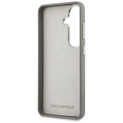 7. Karl Lagerfeld Saffiano Double Heads Metal case for Samsung Galaxy S26 - silver