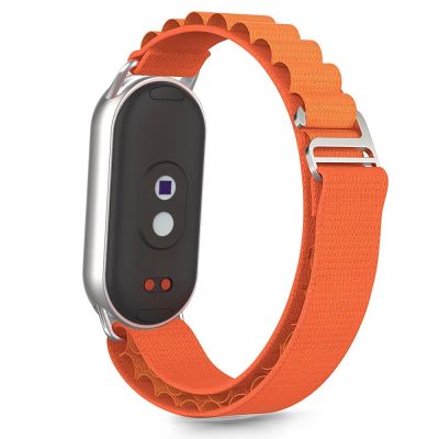 2. Tech-Protect Nylon Pro Strap for Xiaomi Smart Band 8 / 9 / 10 / NFC - Orange