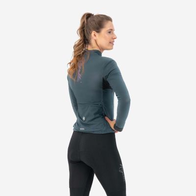 4. Rogelli DISTANCE women's sweatshirt gray-pink 2XL