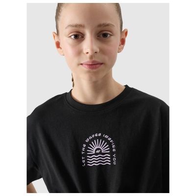 2. Girls' printed top 4F 4FJWSS25TTSHF1872-20S