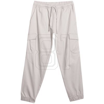 2. Men's trousers 4F CAS M1210 cool light gray 4FWAW25TTROM1210 27S