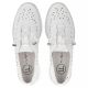 5. Women's leather openwork shoes, white Filippo DP6714