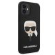 4. Karl Lagerfeld Silicone Karl`s Head Case for iPhone 12 mini - Black
