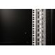 6. Digitus Unique 19" 16U wall-mounted network cabinet 600x450, glass door, black, undivided, assembled, 100kg