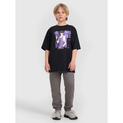 4. Boy's oversize T-shirt with print 4F 4FJRAW25TTSHM3062-20S