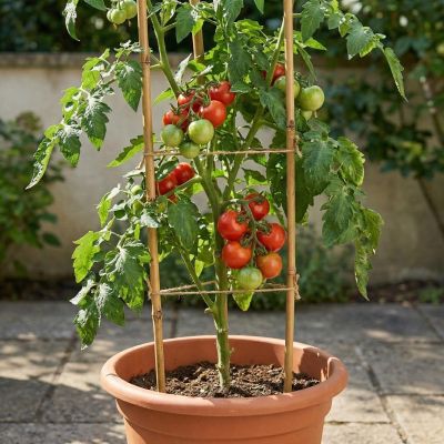 10. PROGARDEN BAMBOO PLANT SUPPORT 60 CM 10 PCS