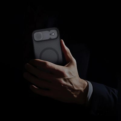 13. Nillkin CamShield Pro MagSafe Compatible Case for iPhone 17 Air - Transparent Black