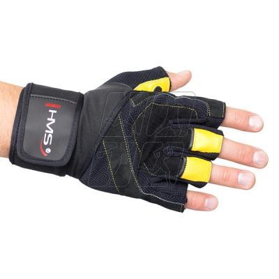 4. Black / Yellow HMS RST01 rM gym gloves