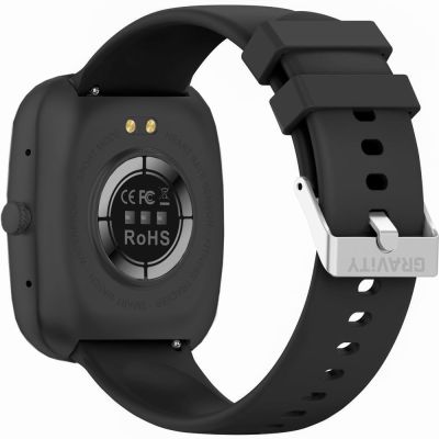 4. Smartwatch Gravity Black 2 Straps GT18-9
