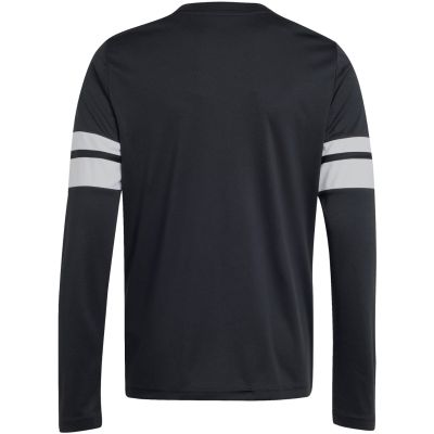 3. adidas Squadra 25 Long Sleeve Jersey for Kids Black and White JJ0047