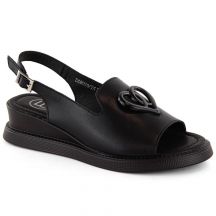 Filippo W PAW534A leather wedge sandals, black