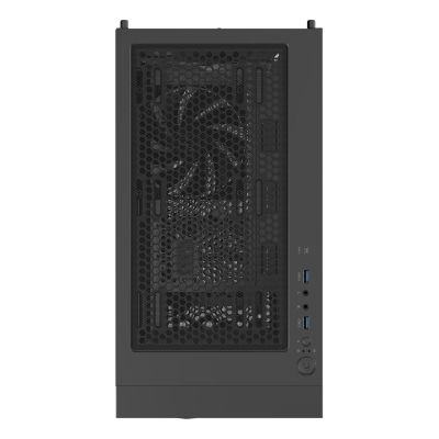 5. NATEC GENESIS DIAXID 605F MIDI TOWER USB-C GAMING CASE WITH WINDOW BLACK