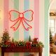 3. DECORATIVE BOW 55CM RED 120 LED