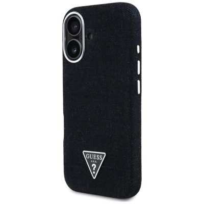 2. Guess Denim Triangle Logo MagSafe case for iPhone 16 - black