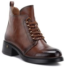 Women's insulated ankle boots, brown, S.Barski HY62-8112
