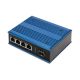 Industrial switch 4x 1000Base-TX PoE 120W + 1x 1000Base-FX (without module) DIN extended temperature range