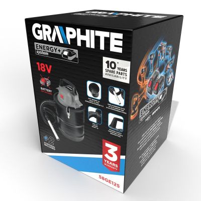2. Graphite 58GE125 ash vacuum cleaner