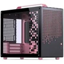Jonsplus Z20 Micro-ATX Gehäuse, with Tragegriff - black/pink