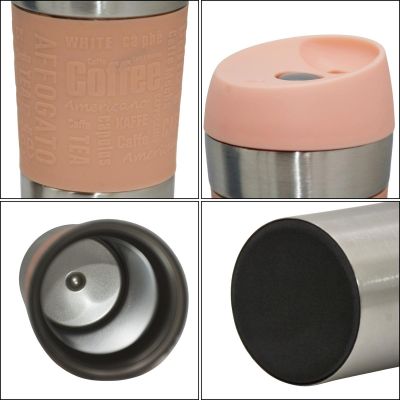 9. EXCELLENT HOUSEWARE THERMAL TRAVEL MUG 350ML PINK