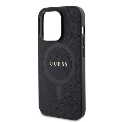 6. Guess GUHMP15XPSAHMCK iPhone 15 Pro Max 6.7" black/black hardcase Saffiano MagSafe