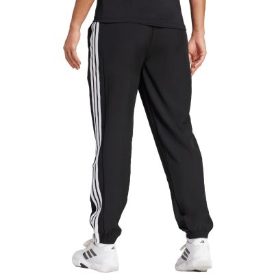 9. adidas Train Essentials 3-Stripes Woven Women's Pants Black JI8313