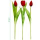 5. BOUQUET OF 7 RED TULIPS 31 CM LIKE LIFE SPRING DECORATION