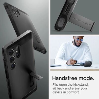 18. Spigen Tough Armor Case for Samsung Galaxy S24 Ultra - Black