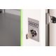 12. Digitus Unique 19" 7U wall-mounted network cabinet 600x450, glass door, gray, undivided, assembled, 100kg