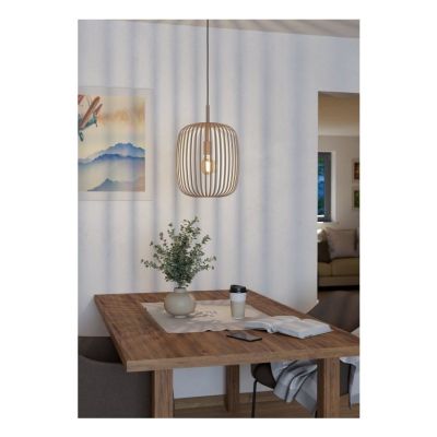 2. EGLO ROMAZZINA hanging lamp, 1 x E27, max 40W, beige