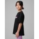 4. Girls' loose T-shirt with print 4F 4FJRSS26TTSHF4137-020S