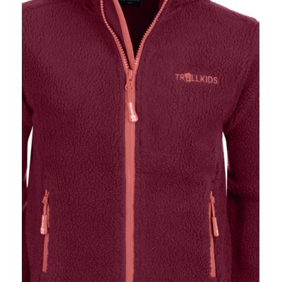 3. Trollkids Girls Mandal Jacket for Girls, Red (358-219)