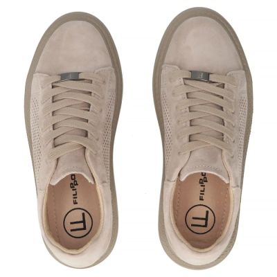 5. Women's leather shoes, sneakers, beige, Filippo DP7502/26