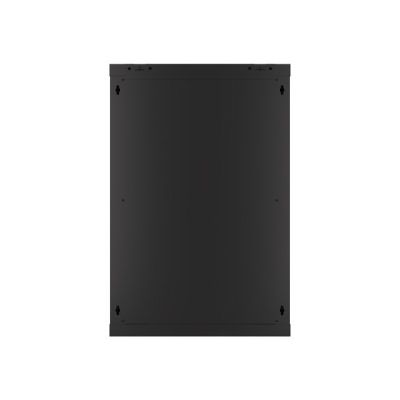 5. Lanberg WF01-6618-10B rack cabinet (18U; 901mm / 600mm / 600 mm; wall-mounted; Glass; 19''; black)