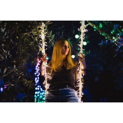 5. Smart Twinkly LED Icicle Lights 190 RGB 5 x 0.7 m