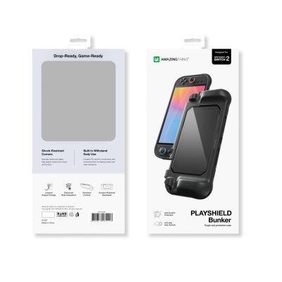 8. AmazingThing PlayShield Bunker Protective Case for Nintendo Switch 2 - Black