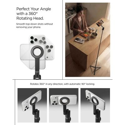 12. Spigen S582W Bluetooth Selfie Stick - Black