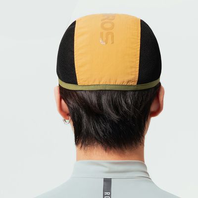 4. Rockbros Cycling Cap with Visor, Helmet Cover - Yellow