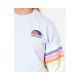 8. RIP CURL Surf Revival Crew Sweatshirt - Girl - Light Gray