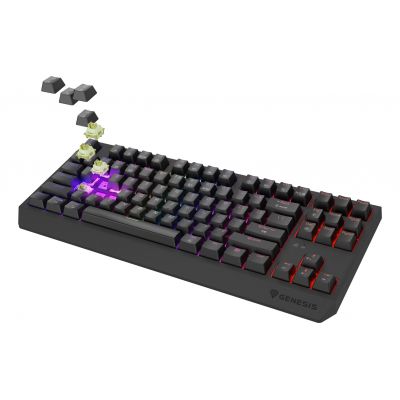 18. GENESIS Thor 230 TKL Gaming Keyboard USB + RF Wireless + Bluetooth QWERTY US English Black