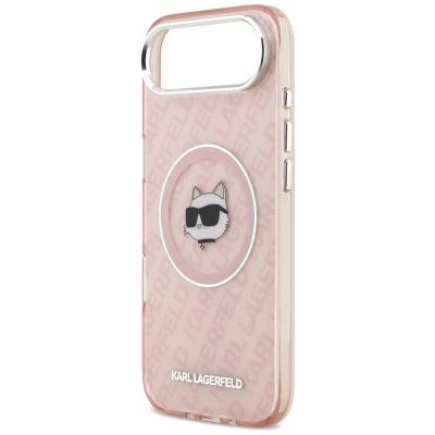 6. Karl Lagerfeld IML Choupette Head Logo MagSafe Case for iPhone 17 Air - Pink